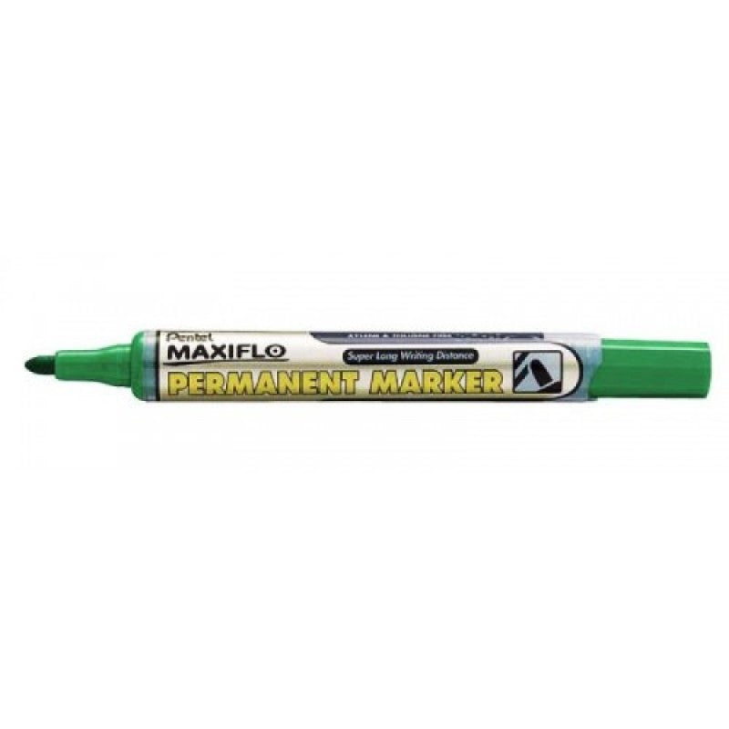 Pentel Maxiflo Permanent Bullet Tip Green - Al Masam Stationery LLC