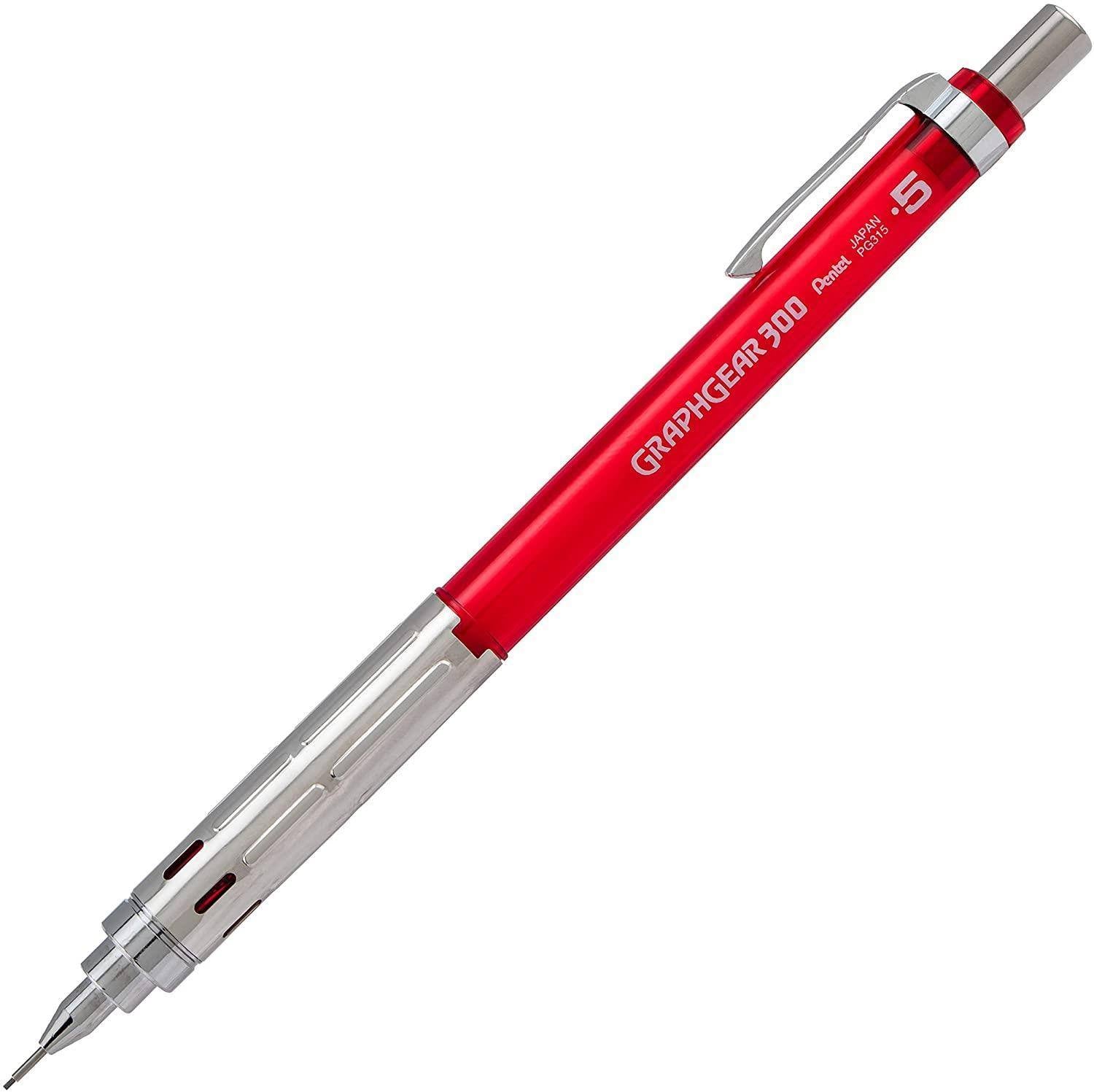 Pentel Graph Mechanical Pencil 0.5mm Red - Al Masam Stationery LLC Main image
