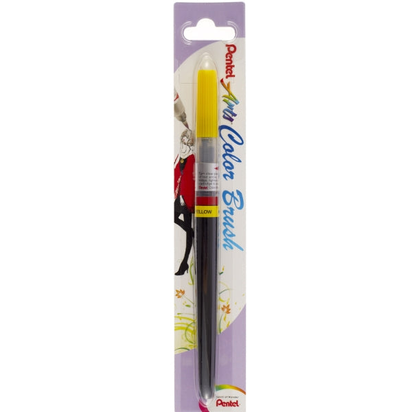 Pental Color Brush in Blister Pack Yellow - Al Masam Stationery LLC Main image