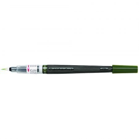 Pental Color Brush in Blister Pack Olive Green - Al Masam Stationery LLC Main image