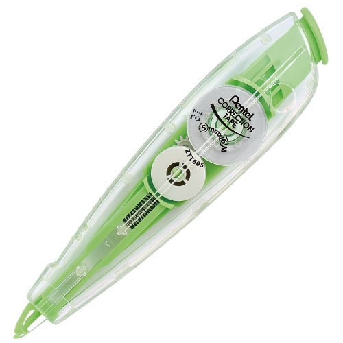 Pentel Correction Tape 5mmx6m Green - Al Masam Stationery LLC Main image