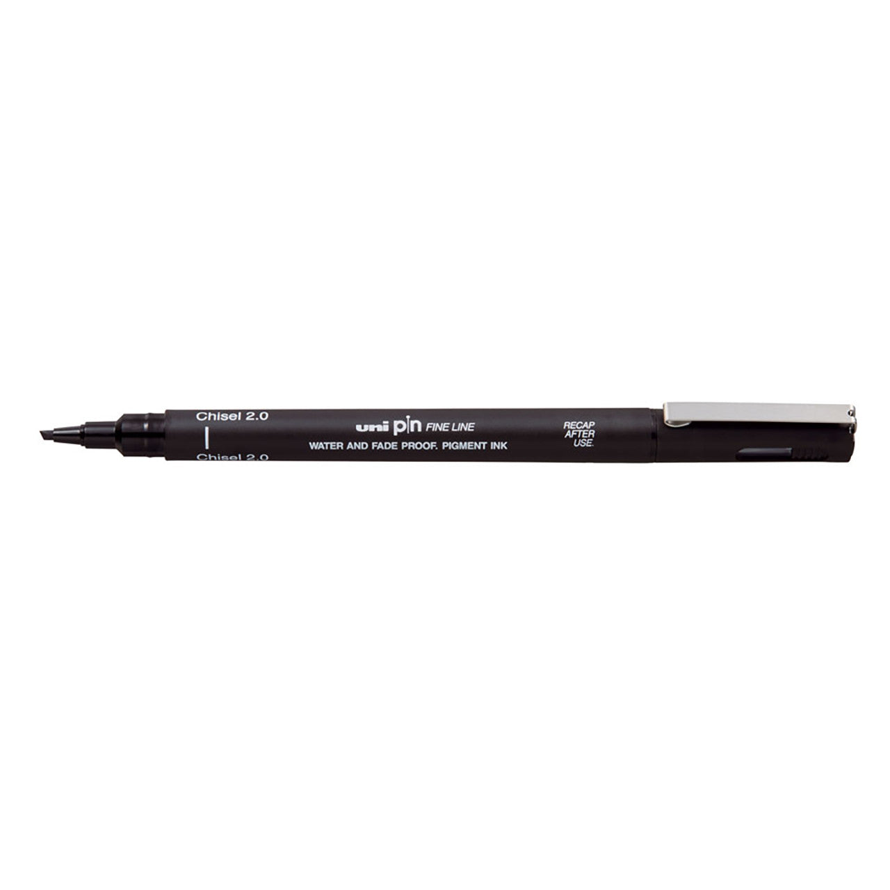 Mitsubishi Mitsubishi Uni Pin Chisel Tip 2.0mm Black - Al Masam Stationery LLC Main image