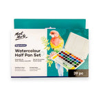 Mont Marte Watercolour Half Pan Set 39pc for Travel, Sketching & Professional Colour Range
