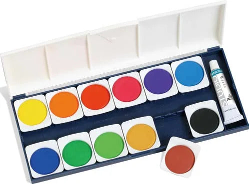 Phoenix Water Colour Tablet D30 Set of 12 - Al Masam Stationery LLC Main image