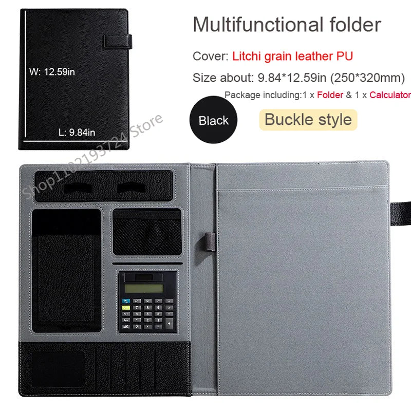 ELMAS Executive Leather Padfolio & Organizer Portfolio - Al Masam Stationery LLC