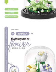 ELMAS Creative Flower Bonsai Building Block Set