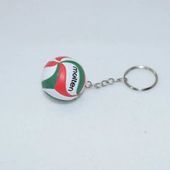 ELMAS Trendy Leather Football Keychain for Sports Lovers