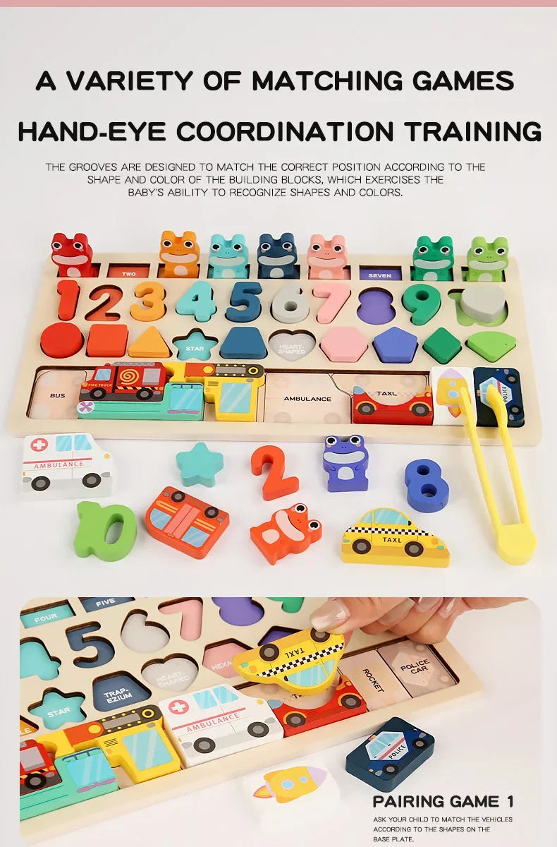 ELMAS: Montessori Educational Busy Board for Kids - Al Masam Stationery LLC