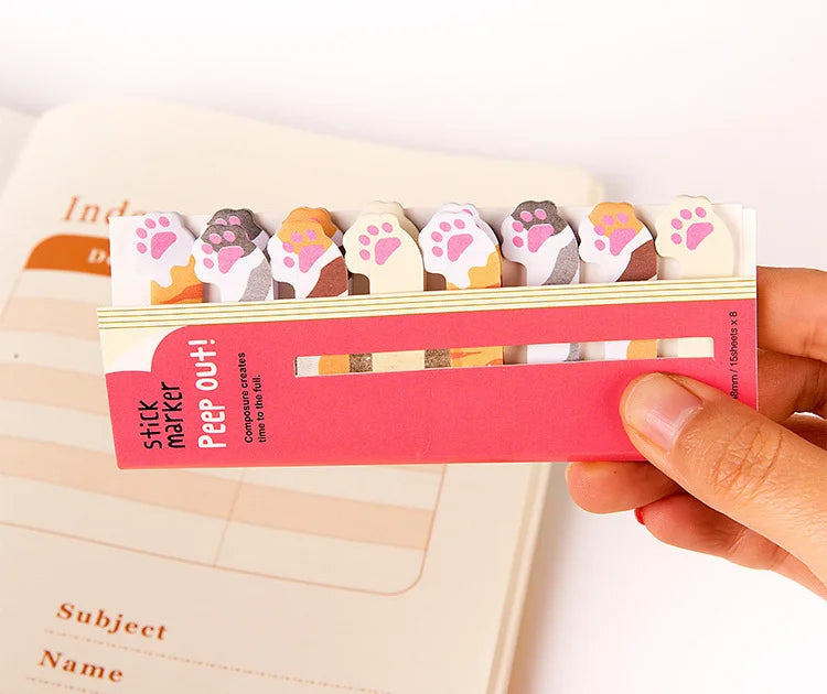 ELMAS Cute Cartoon Animal Sticky Notes & Memo Pad Set - Al Masam Stationery LLC