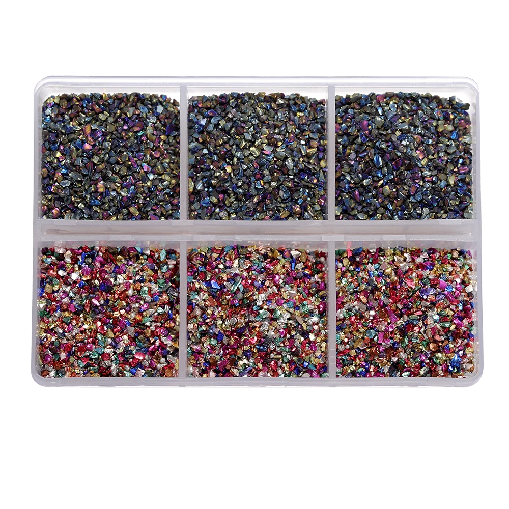 ELMAS Crushed Glass Stones for DIY Resin Crafts & Nail Art - Al Masam Stationery LLC