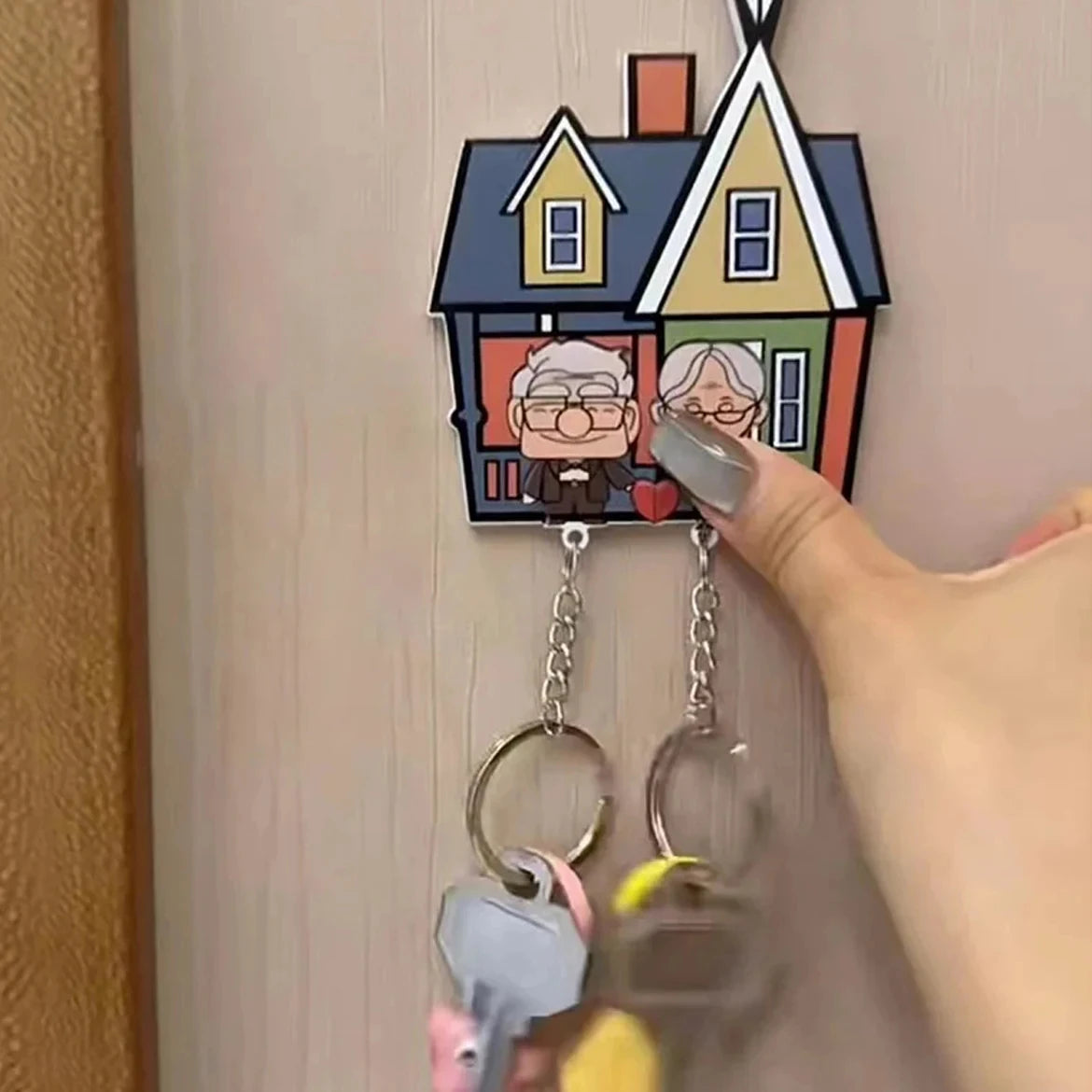 ELMAS Couple Key Holder Shared Keychain Hanger Home Decor - Al Masam Stationery LLC