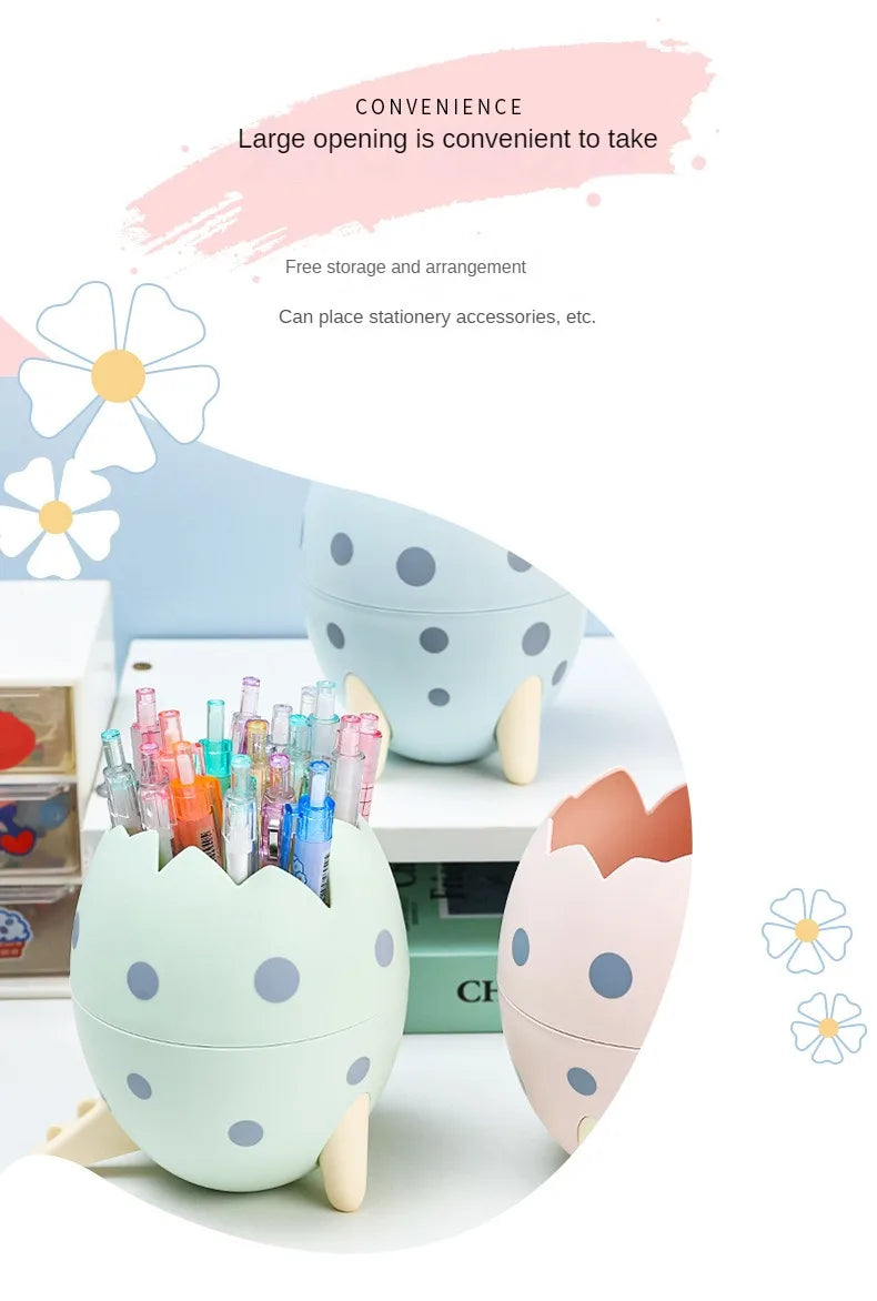 ELMAS Fun Dinosaur Egg Pen Holder & Organizer - Al Masam Stationery LLC