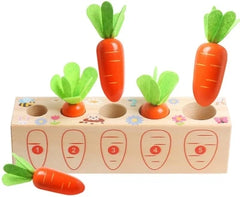 ELMAS Montessori Shape Sorter Carrot Harvest Game Toys