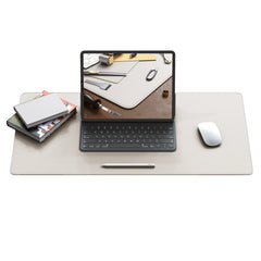 ELMAS Premium Dual-Sided Cork & Leather Mouse Pad