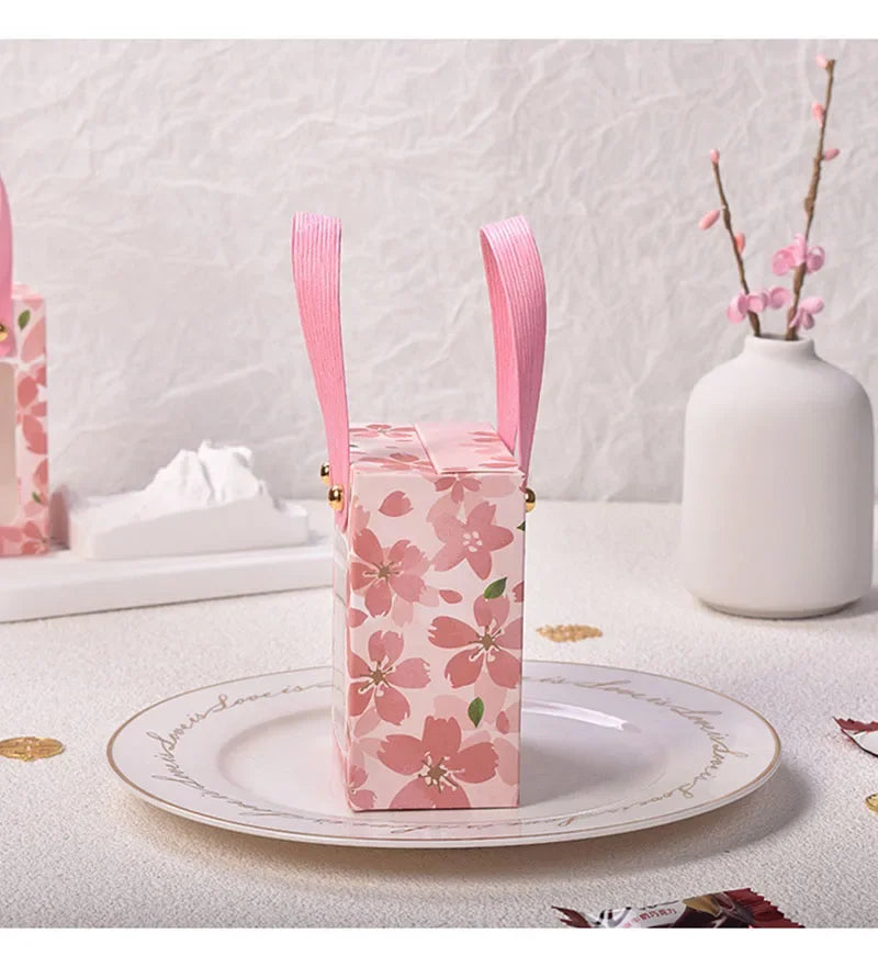 ELMAS Pink Cherry Blossom Candy Gift Boxes 10-100Pcs - Al Masam Stationery LLC