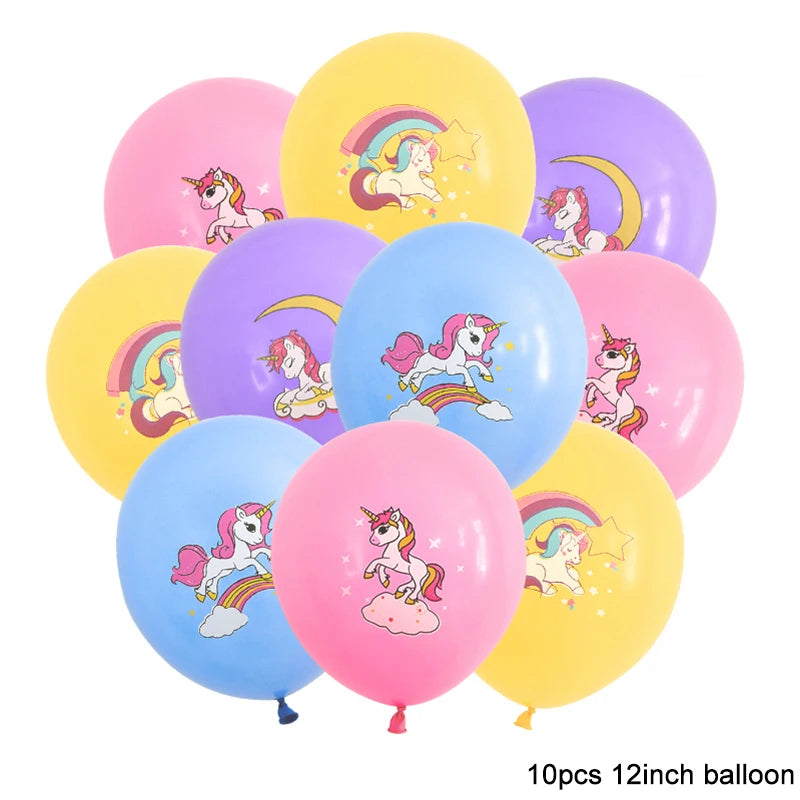 ELMAS Magical Unicorn Birthday Banner Garland Decor - Al Masam Stationery LLC