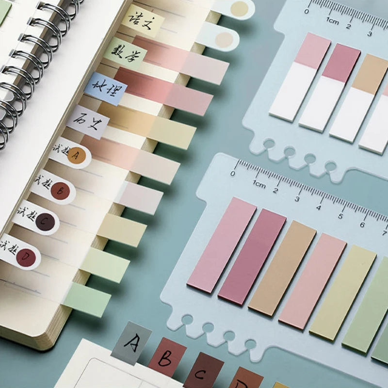 ELMAS Retro Morandi Sticky Notes Notepad School Supplies - Al Masam Stationery LLC