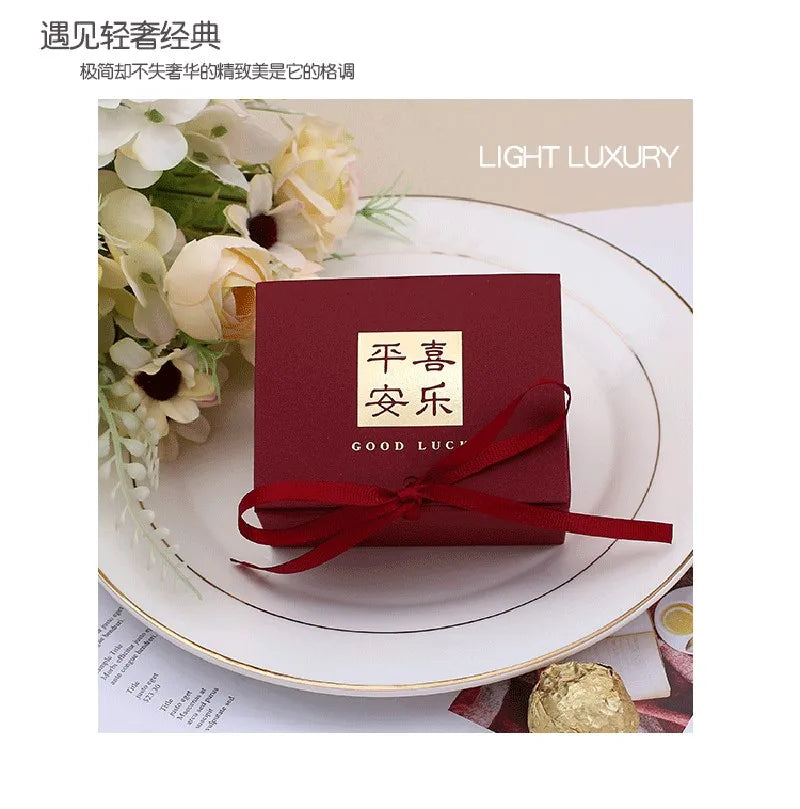 ELMAS Golden Rose Wedding Favors 10-100 Pcs Candy Box - Al Masam Stationery LLC