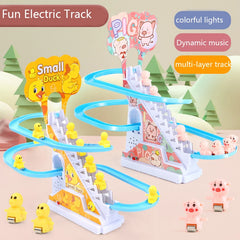 ELMAS Electric Duck Roller Coaster with Lights & Music