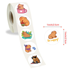 ELMAS Adorable Capybara Cartoon Stickers for Crafts