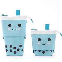 ELMAS Cute Milk Tea Pencil Case - Stylish Stationery Holder