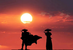 ELMAS 50mm Resin Mini Figures Ninja Samurai Warrior Gifts - Al Masam Stationery LLC