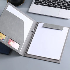 ELMAS Executive A4 Leather Padfolio Organizer Clipboard - Al Masam Stationery LLC