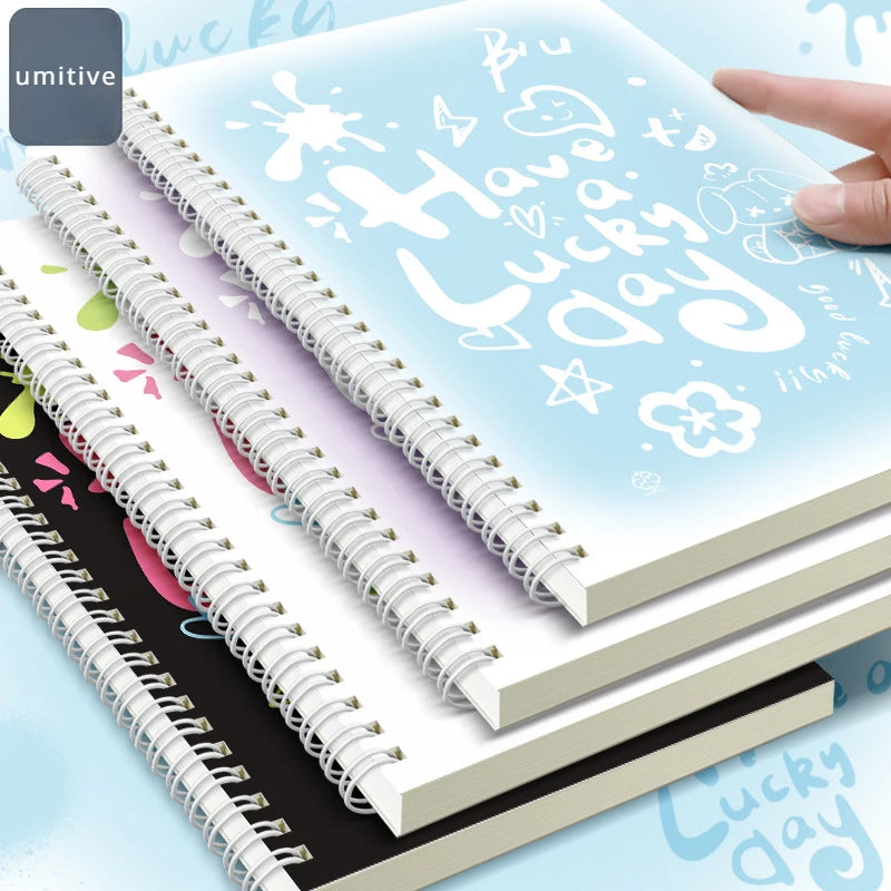 ELMAS A5 Coil Notebook Graffiti Cute Big Student Planner - Al Masam Stationery LLC
