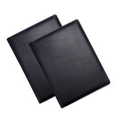 ELMAS Premium Black Leather Executive Portfolio Folder - Al Masam Stationery LLC