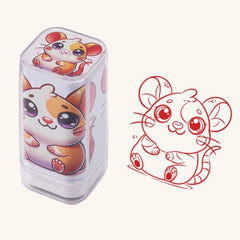 Dragon Monkey Zodiac Stamps Hand Account Stationery Cute Animals Seal DIY Painting Cartoon Animals Figure Stamps