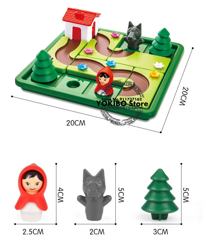 ELMAS Little Red Riding Hood IQ Training Puzzle Game - Al Masam Stationery LLC