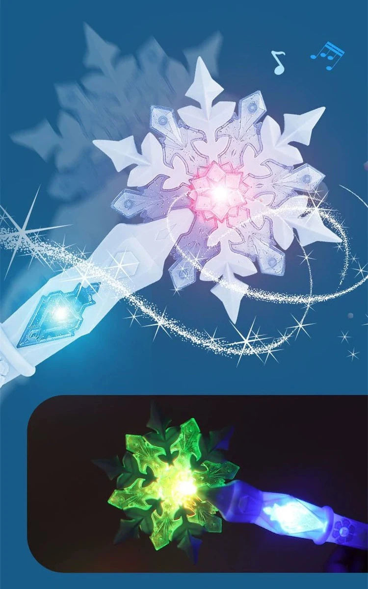 ELMAS Magical Snow Princess Wand with Lights & Sounds - Al Masam Stationery LLC