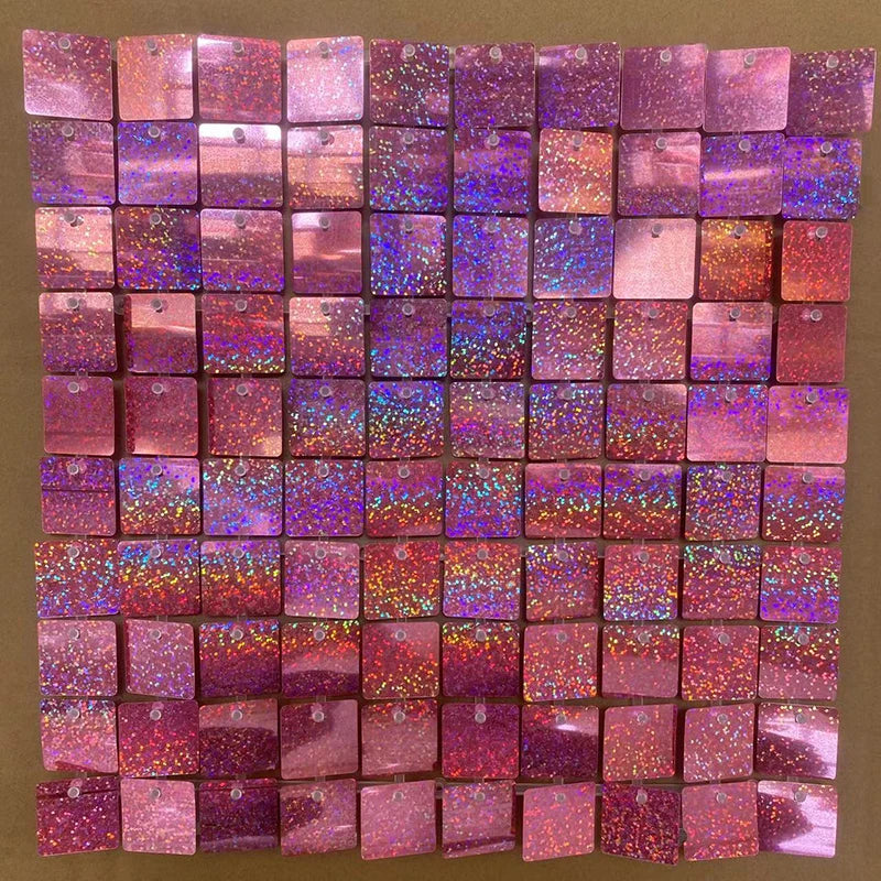 ELMAS Iridescent Silver Sequin Shimmer Wall Backdrop - Al Masam Stationery LLC