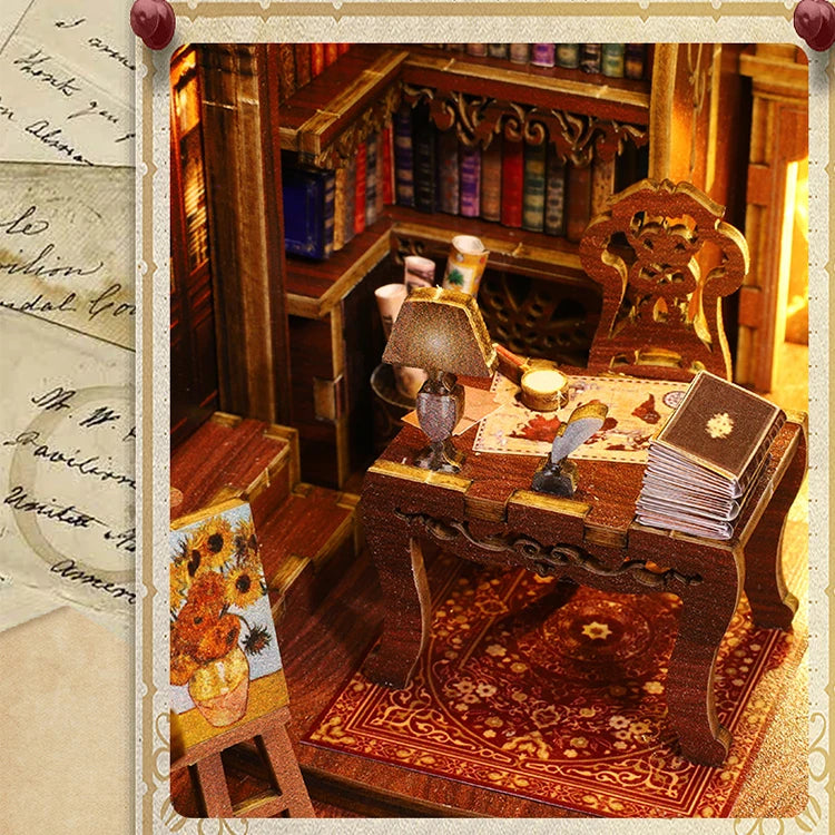ELMAS Creative 3D Puzzle Dollhouse Bookshelf Set - Al Masam Stationery LLC