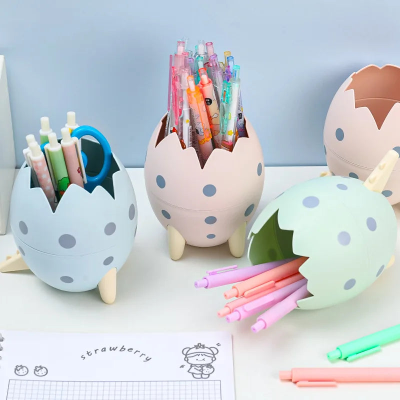 ELMAS Fun Dinosaur Egg Pen Holder & Organizer - Al Masam Stationery LLC