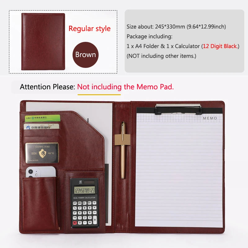 ELMAS Executive Leather Padfolio for Professionals - Al Masam Stationery LLC