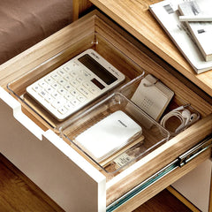ELMAS Clear Acrylic Makeup Layered Storage Box for Desk - Al Masam Stationery LLC