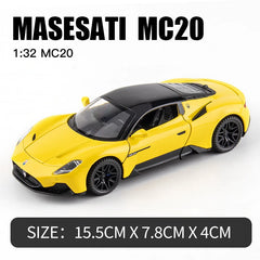 ELMAS 1:32 Maserati MC20 Alloy Sports Car Diecast Toy