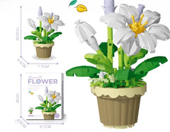 ELMAS DIY Flower Building Blocks - Creative Potted Decor