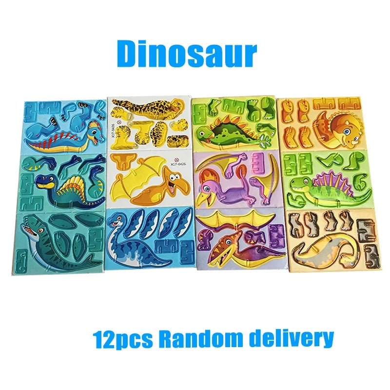 ELMAS: 12-24Pcs 3D Animals Foam Puzzle For Kids - Al Masam Stationery LLC