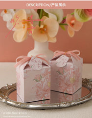 ELMAS Gift Boxes Wedding Favors Gardenia Flower Box