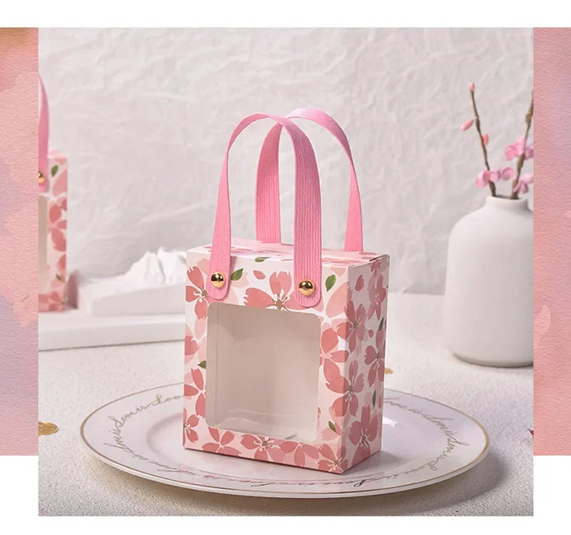 ELMAS Pink Cherry Blossom Candy Gift Boxes 10-100Pcs - Al Masam Stationery LLC