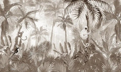 ELMAS Custom French Retro Rainforest Wallpaper Mural - Al Masam Stationery LLC