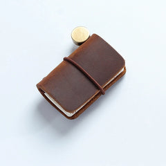 ELMAS Retro Cowhide Mini Notebook Pendant for Gifts