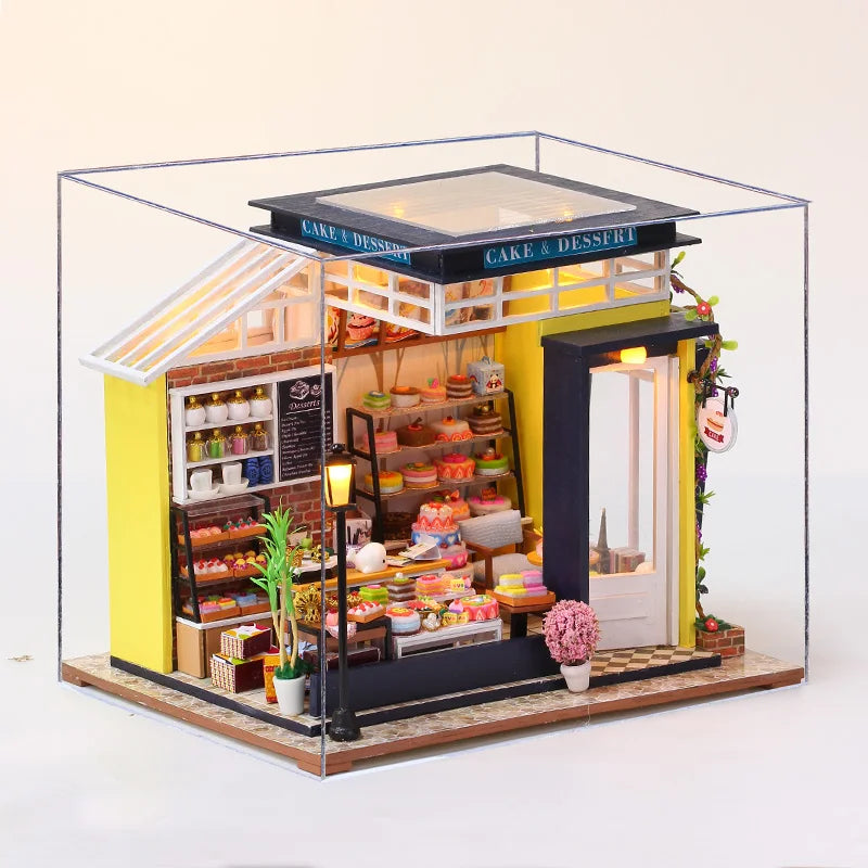 ELMAS Enchanting DIY Mini Dollhouse with LED Lights - Al Masam Stationery LLC