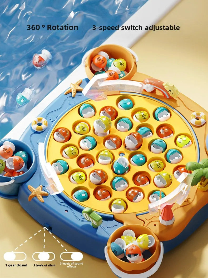 ELMAS Kids Magnetic Fishing Play Toy with Music Fun - Al Masam Stationery LLC