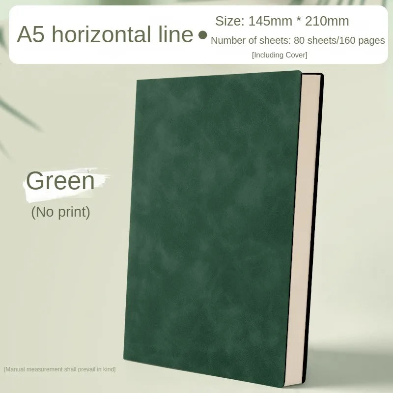 ELMAS A5 Leather Book Skin Notepad for Business Use - Al Masam Stationery LLC