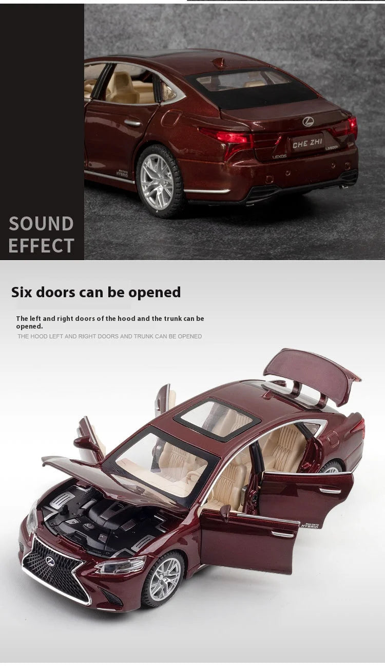 ELMAS 1:32 LEXUS LS500H Diecast Car Model with Sound & Light - Al Masam Stationery LLC