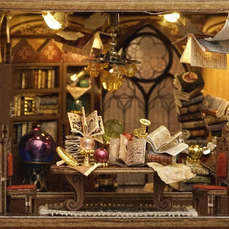 ELMAS Enchanting DIY Mini Dollhouse with LED Lights - Al Masam Stationery LLC