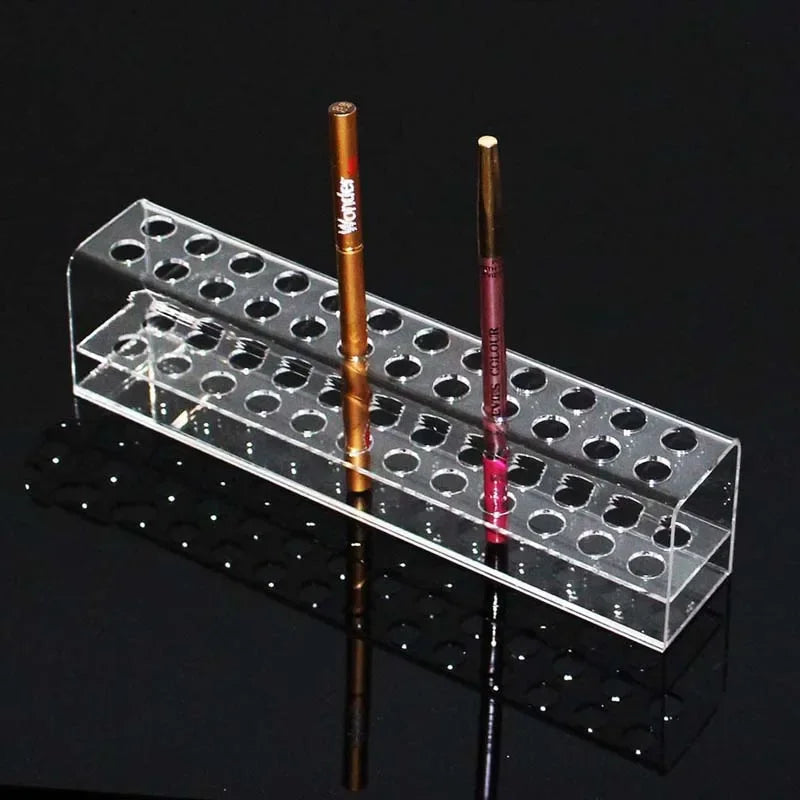 ELMAS Clear 24 Slots Makeup Display Stand Organizer - Al Masam Stationery LLC